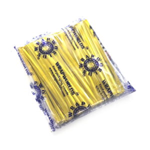 Wrap Worlds - Chocolate Packaging - Twsit Ties - Strings - Gold - 8 Cm - 400pcs