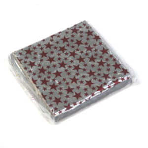 Wrap Worlds - Chocolate Packaging Printed Cut Aluminium Foil Stars - 8 * 8 Cm - 200pcs