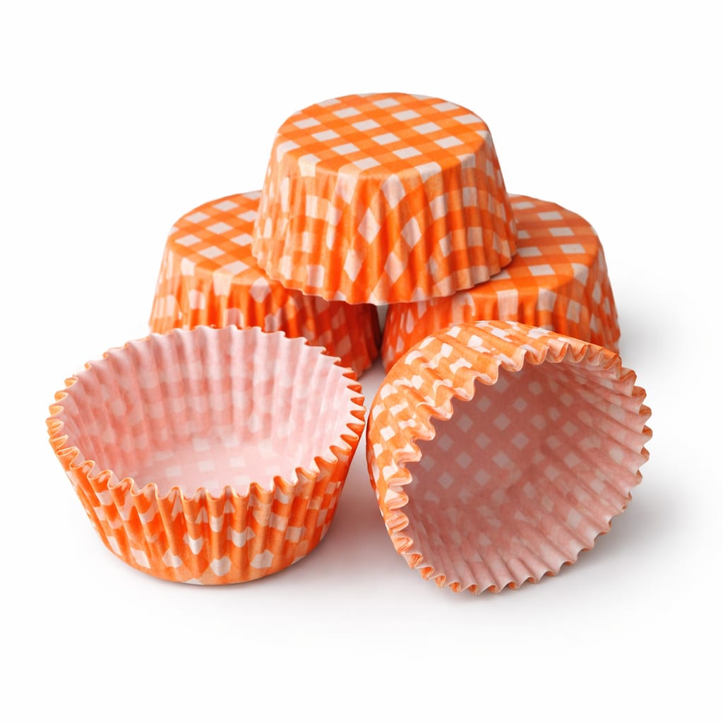 Cupcake Paper Liner - Orange Printed